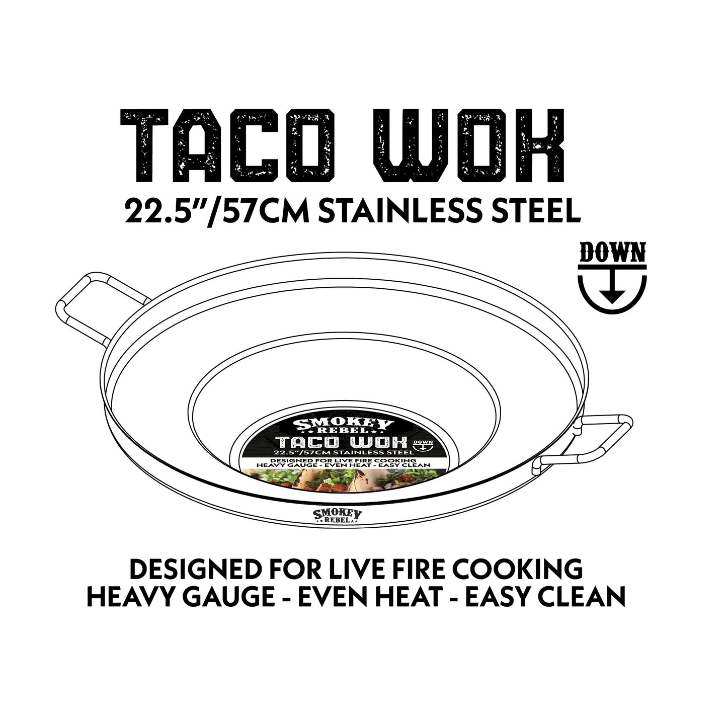 Taco Wok Down + Heavy Duty Spoon