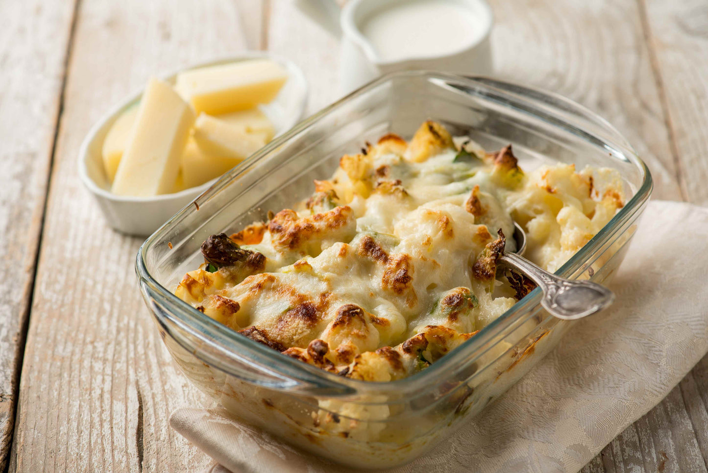 Image of delicious cauliflower cheese