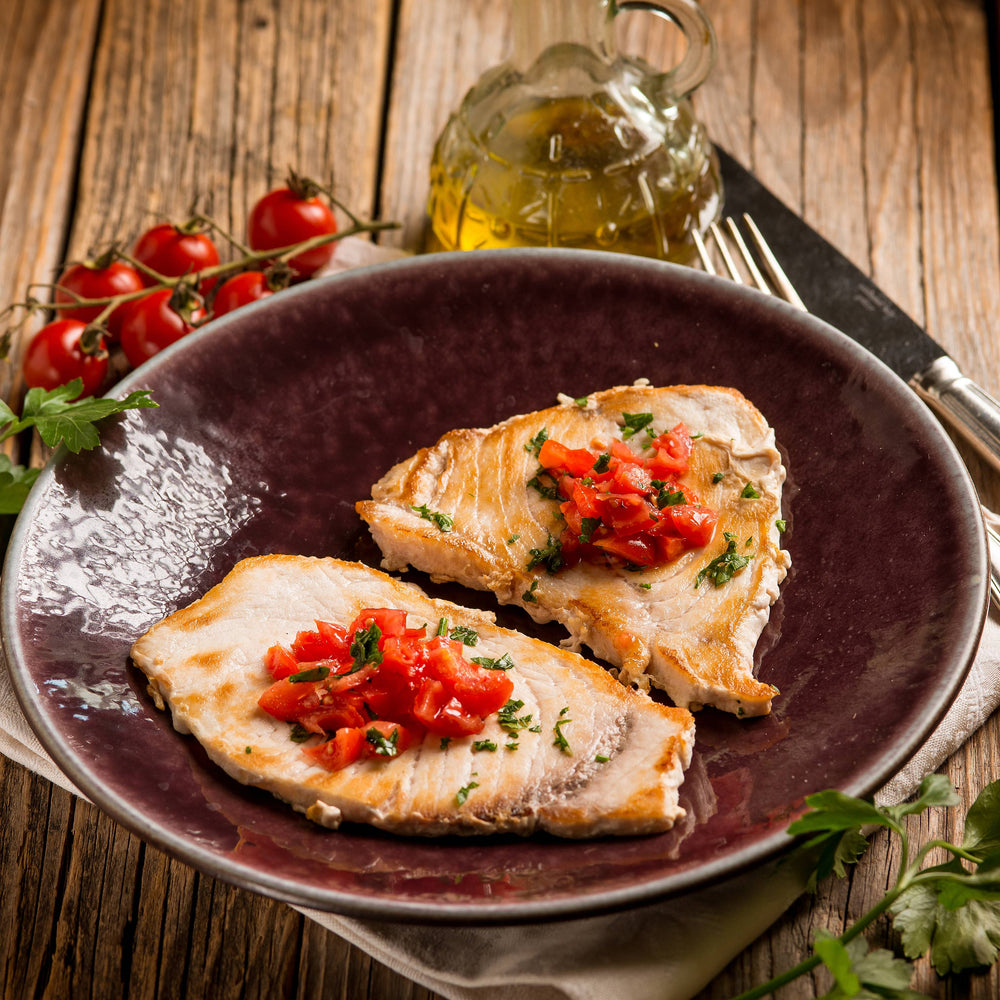 Grilled Swordfish with Smoky Tomato Salsa