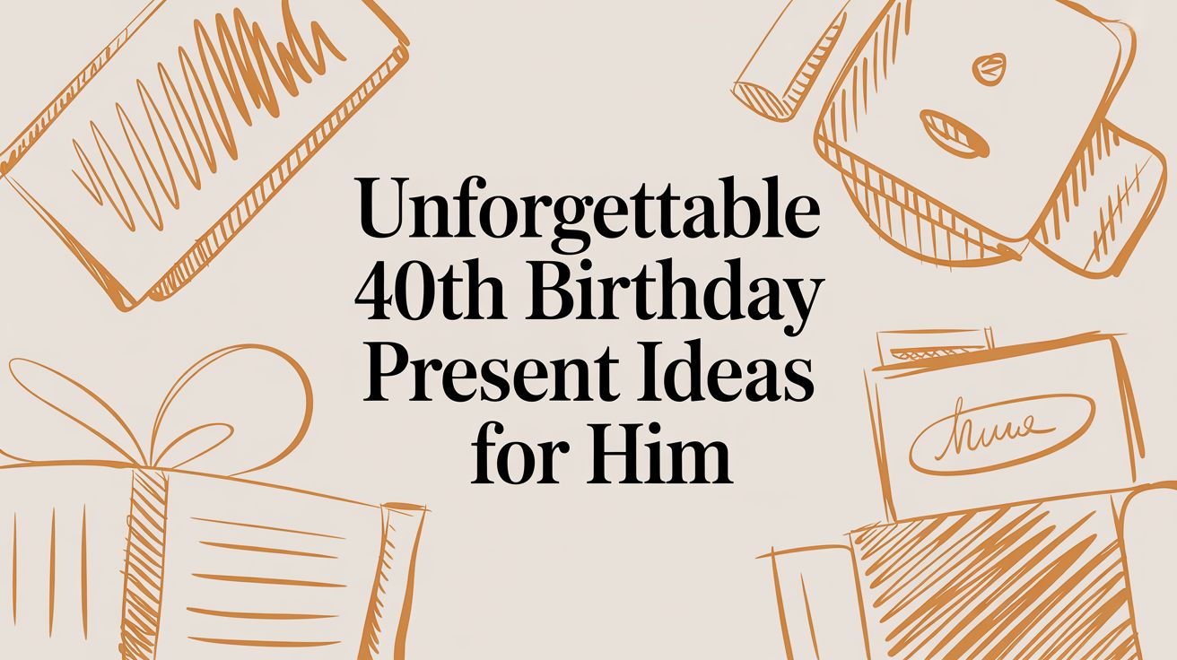 Unforgettable 40th Birthday Present Ideas for Him