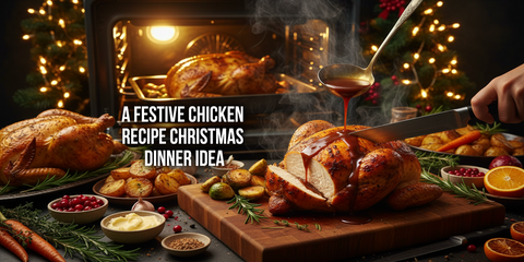 A Festive Chicken Recipe Christmas Dinner Idea