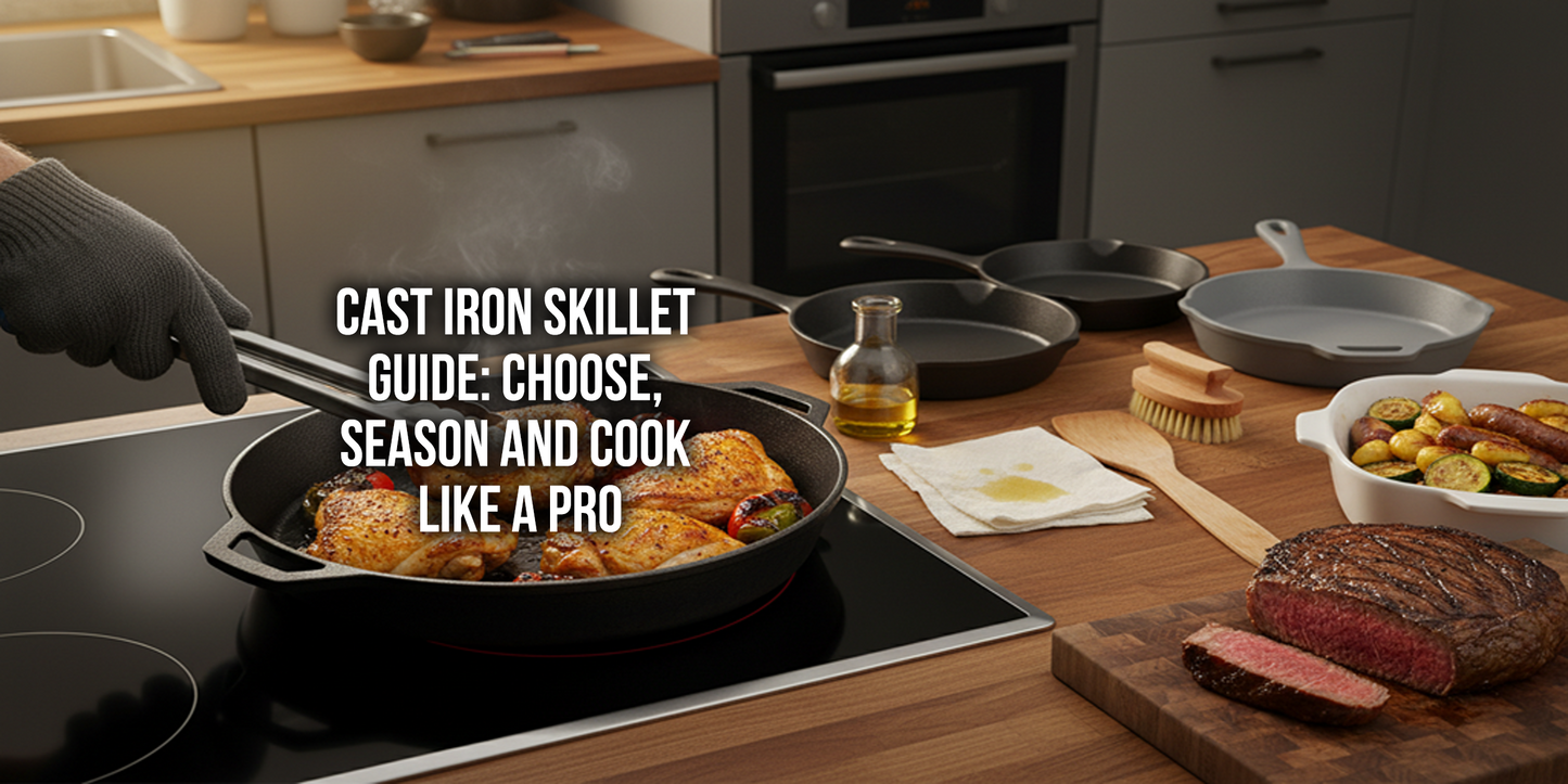 Cast Iron Skillet Guide: Choose, Season and Cook Like a Pro
