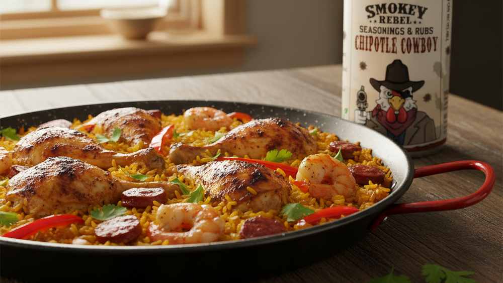Chipotle Chicken Paella