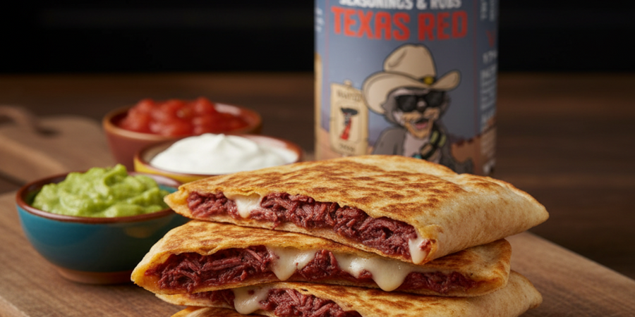 Texas Red Beef Quesadillas