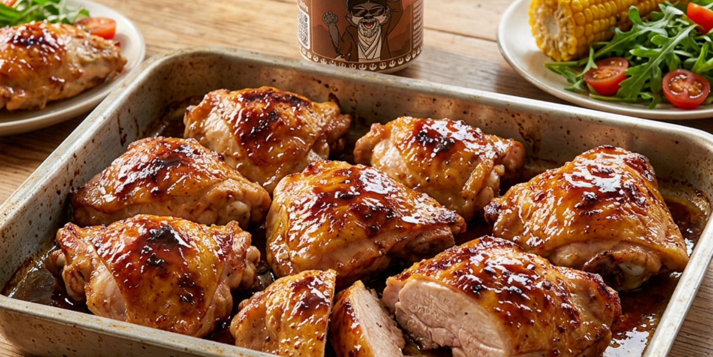 Cherry Glazed Chicken Thighs