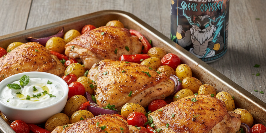 Greek Odyssey Chicken Traybake