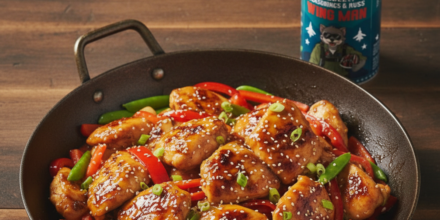 Sticky Honey Soy Wingman Chicken Wok