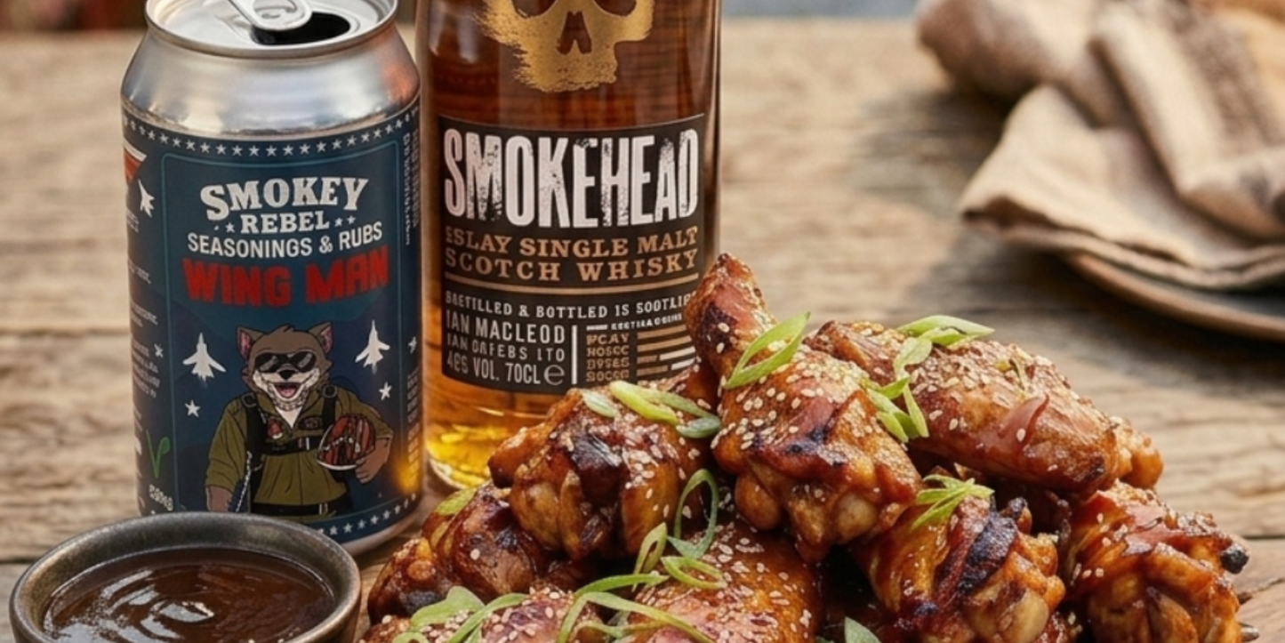 Smokehead x Smokey Rebel Whisky Glazed Wings