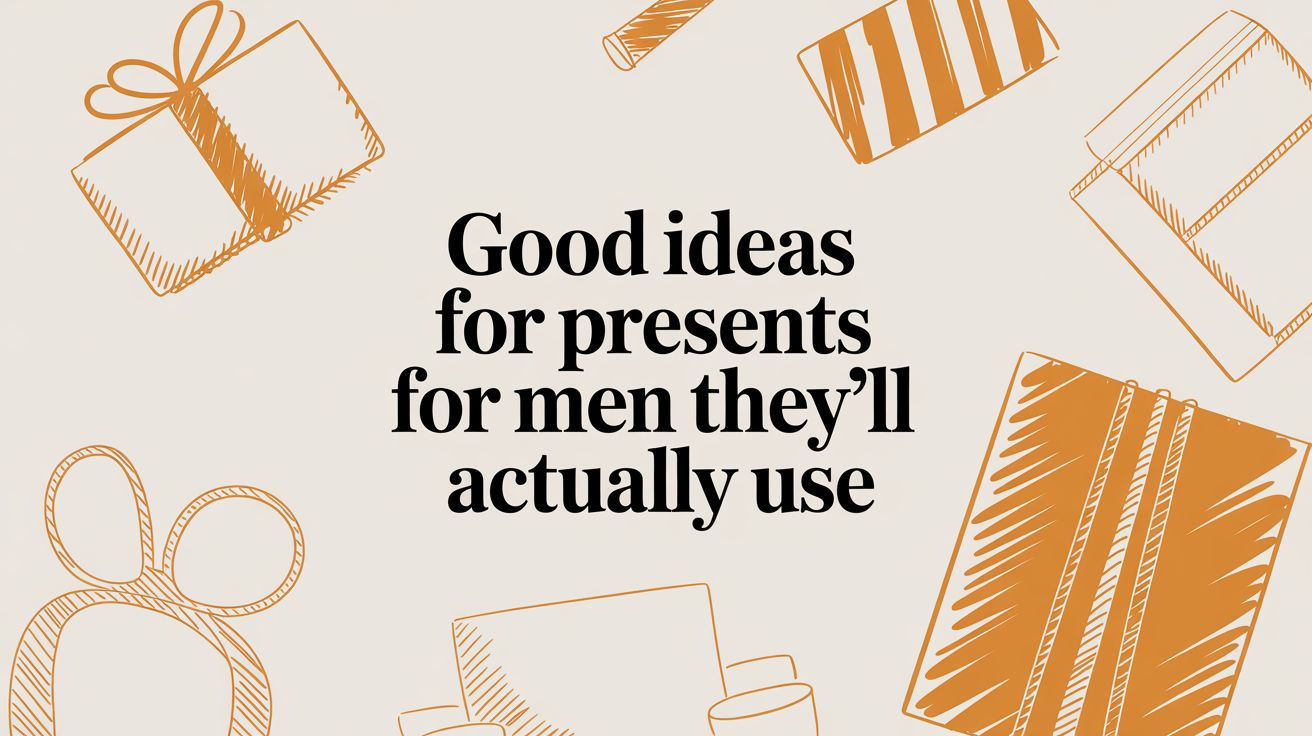 Good Ideas for Presents for Men They'll Actually Use