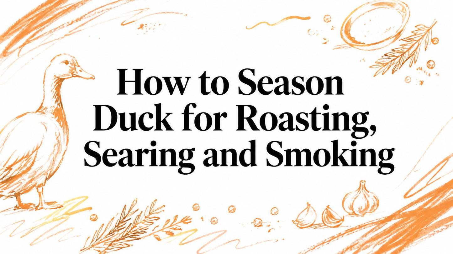 How to Season Duck for Roasting, Searing and Smoking