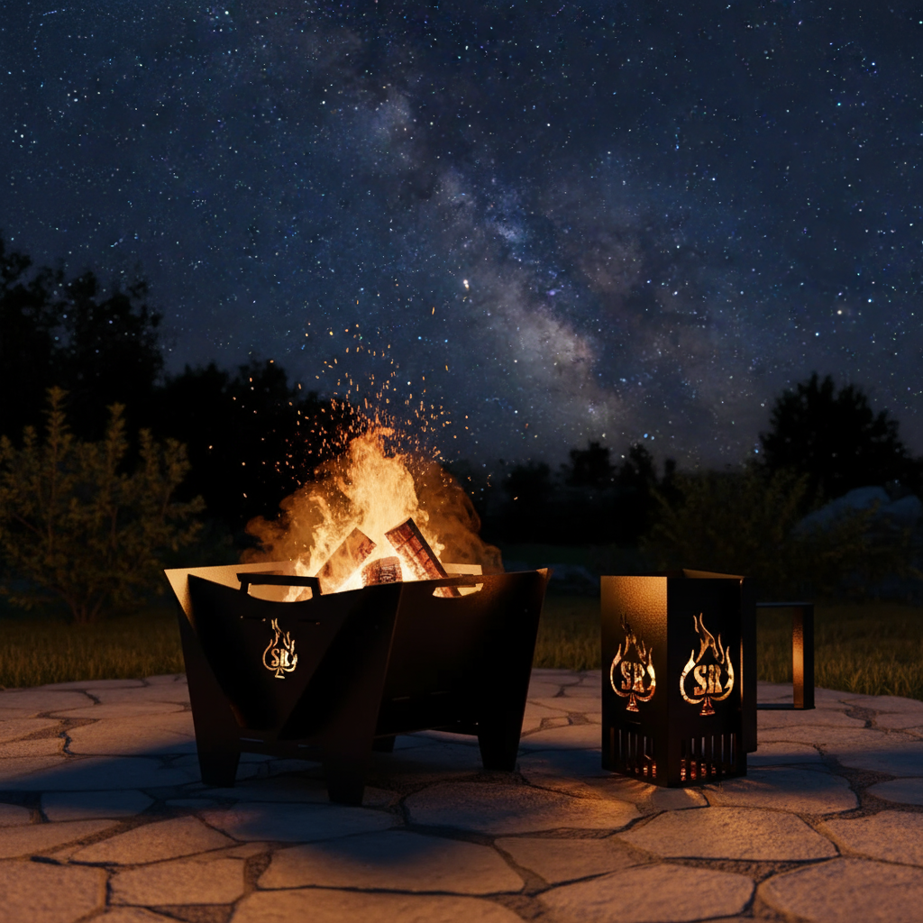 Smokey Rebel Scout Fire Pit and Inferno Fire Starter