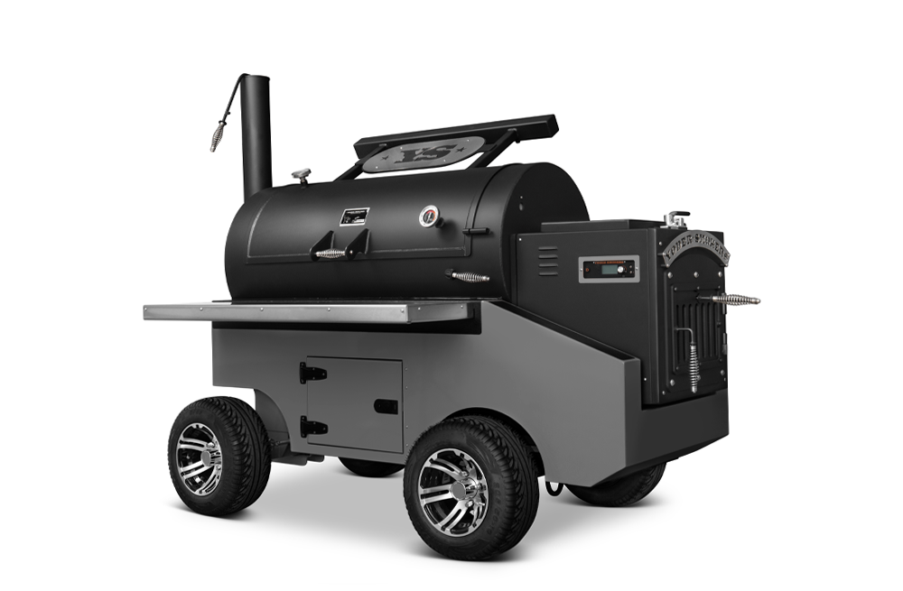 
                  
                    Yoder Smokers Cimarron Pellet Smoker – Competition Cart
                  
                
