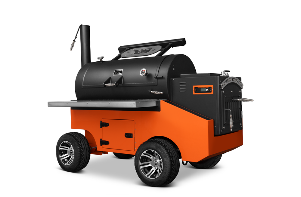 
                  
                    Yoder Smokers Cimarron Pellet Smoker – Competition Cart
                  
                