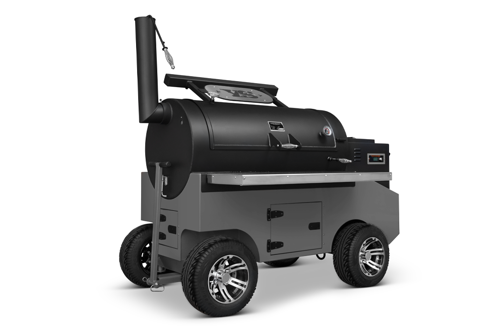 
                  
                    Yoder Smokers Cimarron Pellet Smoker – Competition Cart
                  
                