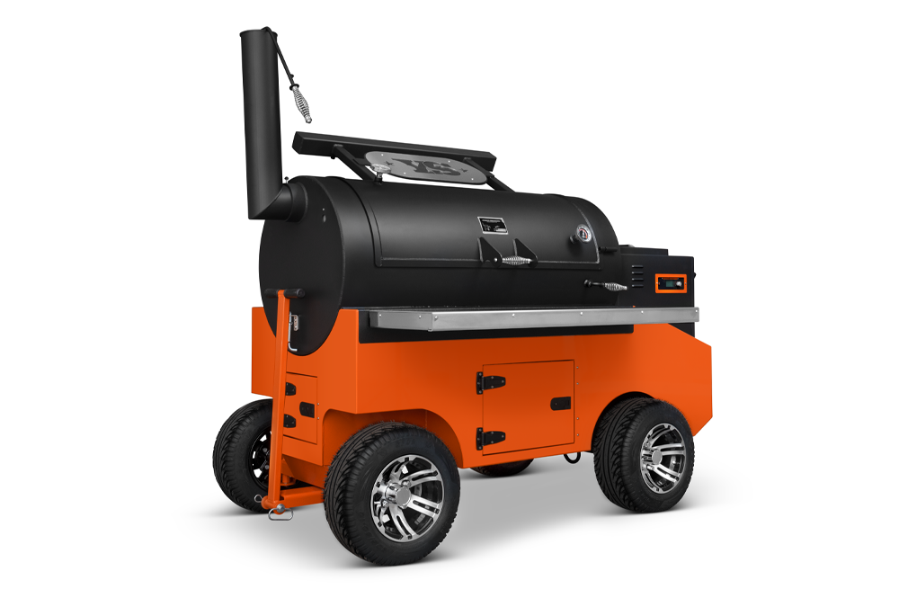 
                  
                    Yoder Smokers Cimarron Pellet Smoker – Competition Cart
                  
                