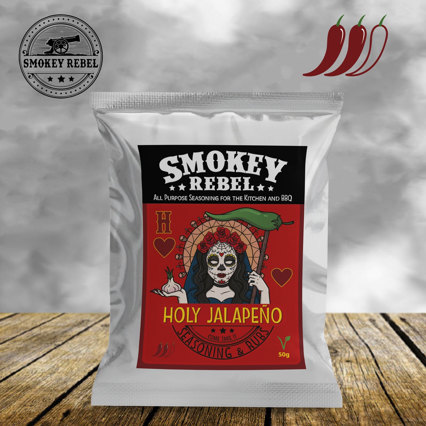 
                  
                    Smokey Rebel Holy Jalapeno Rub Packet (50g)
                  
                