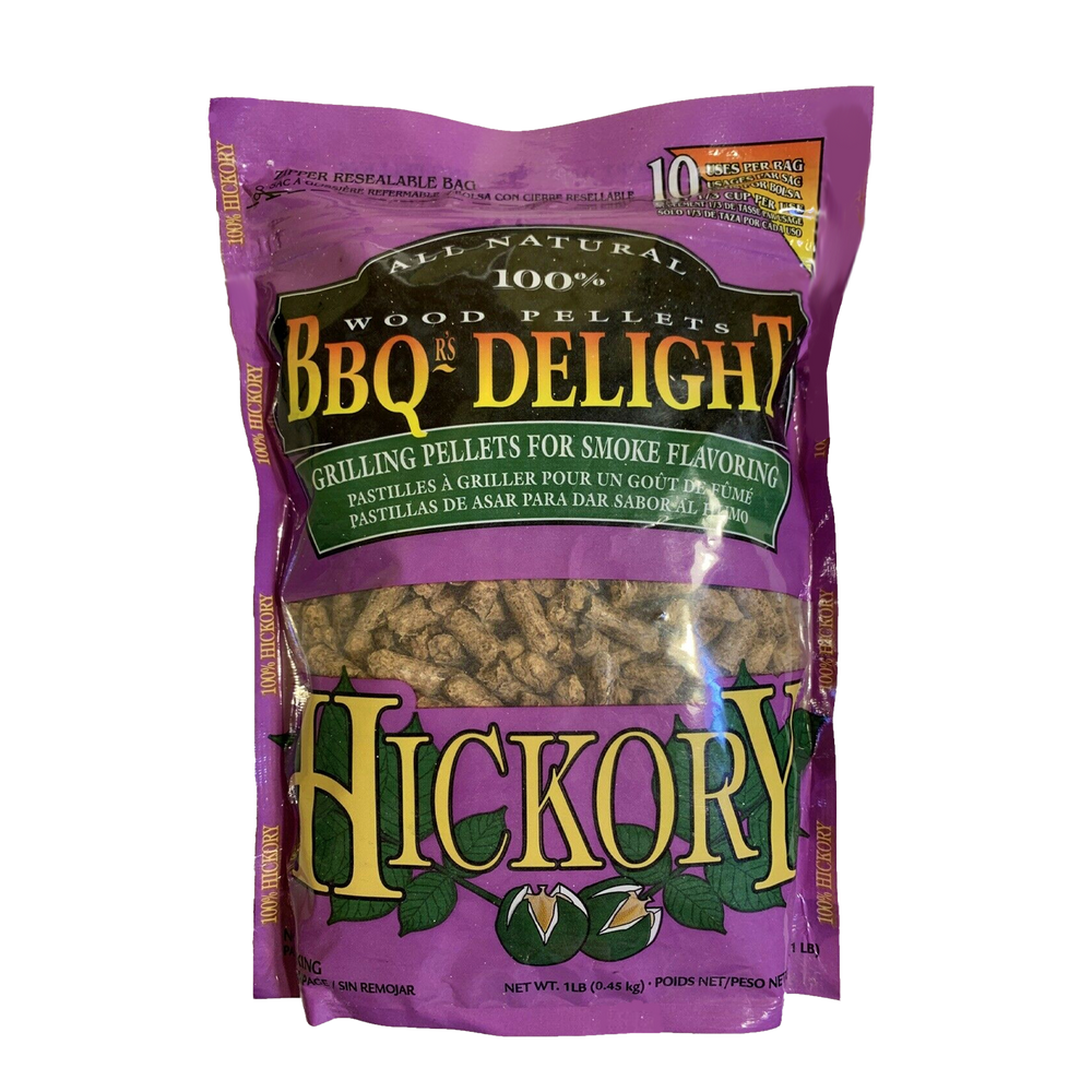 BBQr’s Delight Hickory Pellets – 450g Sampler Bag