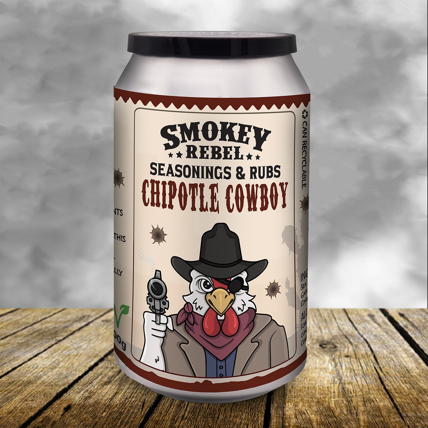 
                  
                    Chipotle Cowboy Chicken Rub - 200g Classic Can
                  
                