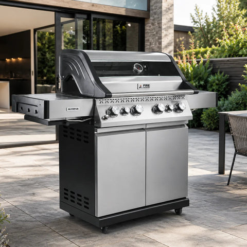 Fire Mountain Olympus Stainless Steel 6 Burner Gas BBQ (4+2)