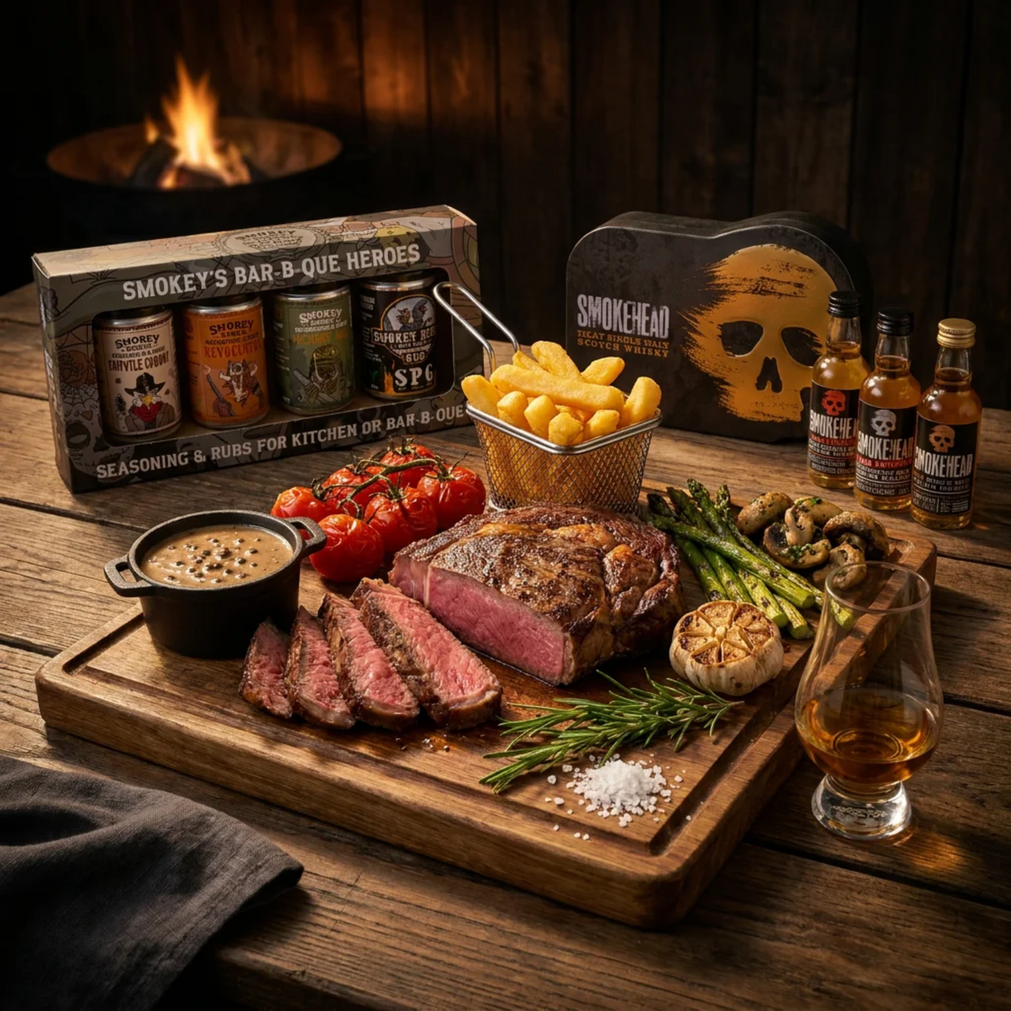 
                  
                    BBQ Heroes x Smokehead Experience Set
                  
                