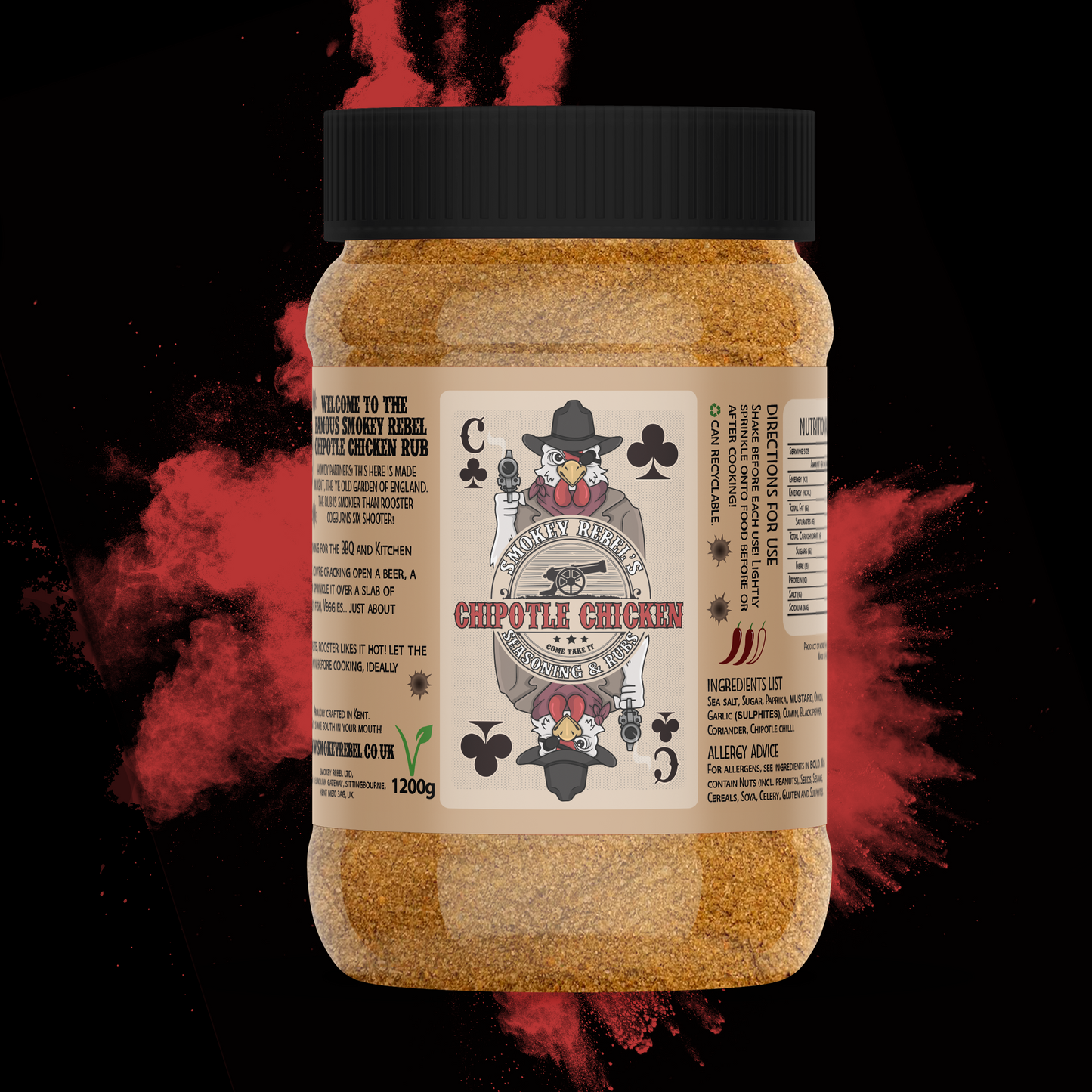 
                  
                    Smokey Rebel Chipotle Chicken Rub (1200g)
                  
                