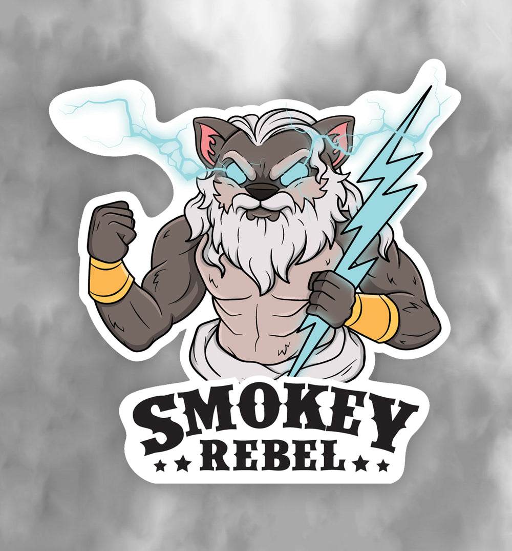 Smokey Rebel Greek Odyssey Sticker 10.2cm × 10.2cm