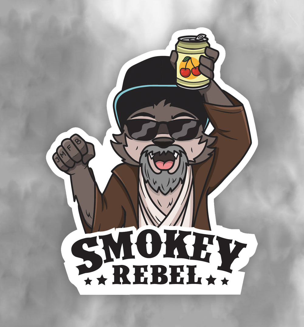 Smokey Rebel Cherry Force Sticker 7.9cm × 9.8cm