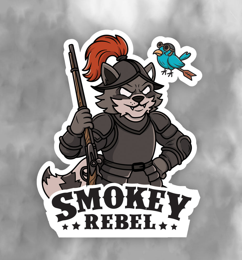 Smokey Rebel Asado Roast Sticker 7.8 cm × 9.7 cm
