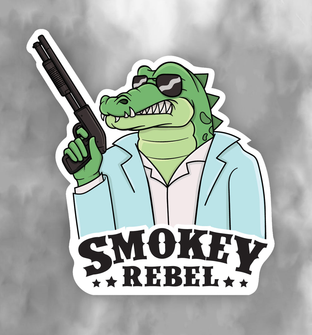 Smokey Rebel Miami Mojo Sticker 8.9cm × 9.5cm
