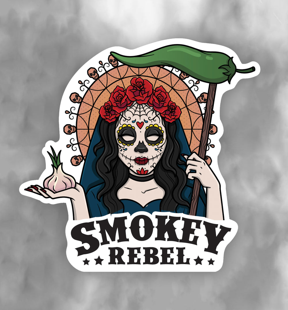Smokey Rebel Holy Jalapeno Sticker 9.9cm × 9.5cm