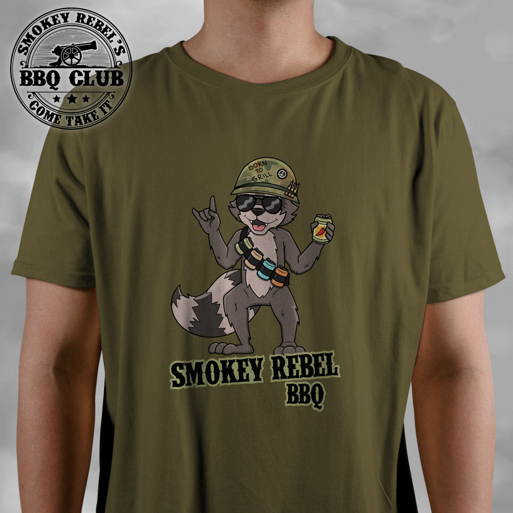 Smokey Rebel BBQ Club Soldier T-Shirt