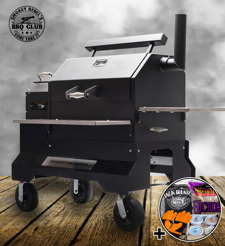 
                  
                    Yoder Smokers YS640s Pellet Grill with ACS on Comp Cart – Black
                  
                