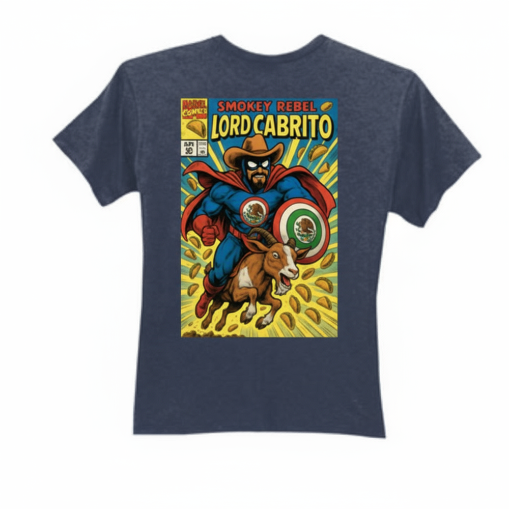 Smokey Rebel Blue Lord Cabrito Tee Shirt