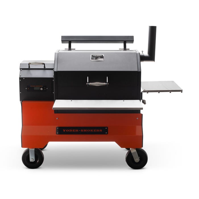 
                  
                    Yoder Smokers YS640s Pellet Grill with ACS on Comp Cart – Orange
                  
                